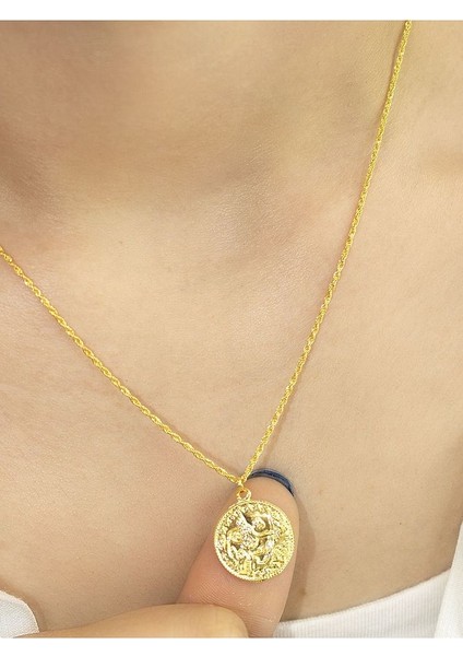 14 Ayar Altın Büyük Boy Tuğra Kolye modelleri