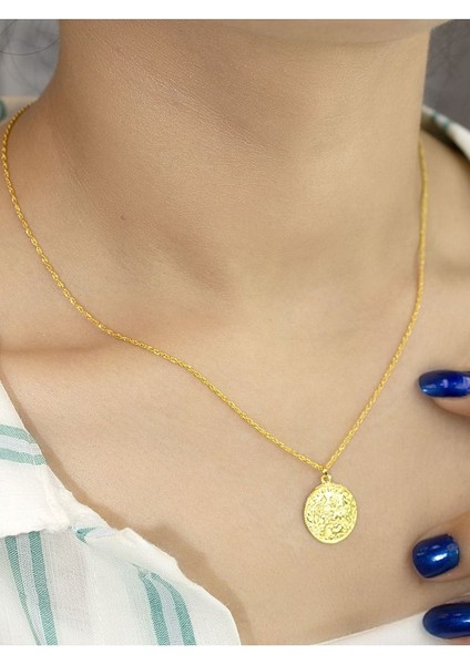 14 Ayar Altın Büyük Boy Tuğra Kolye fırsatları