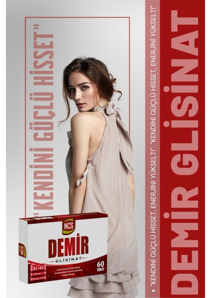 Demir Glisinat Vitamin D3 K2 Folik Asit Complex 60 Tablet Bisglisinat fiyatları