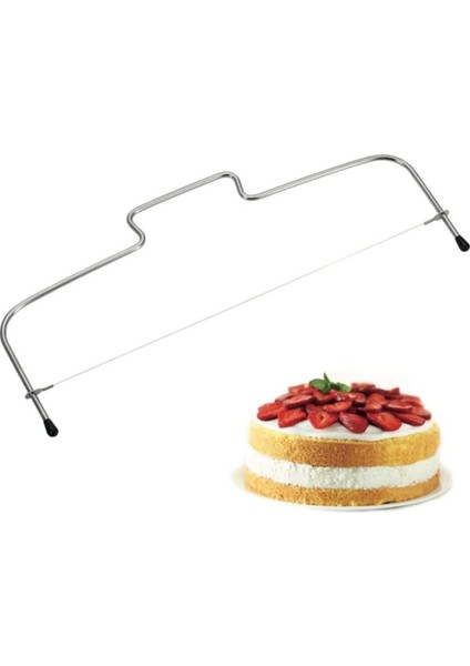 Pasta Kesme Teli 30 cm – Kek, Pandispanya ve Katlı Pasta Kesme Aparatı