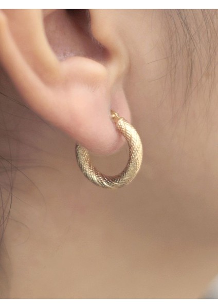 14 Ayar Altın Italyan Simli Küçük Boy Küpe fiyatları