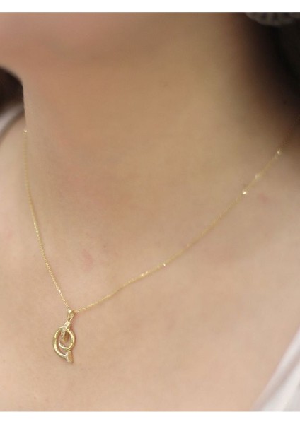 14 Ayar Altın Çivi Tasarım Uçlu Kolye fiyatları