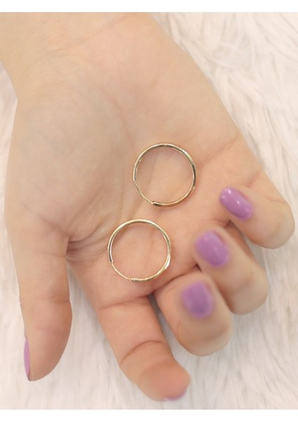 14 Ayar Altın L Soft Halka Küpe modelleri