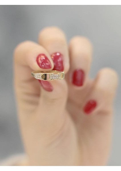 14 Ayar Altın Moonlight Yüzük