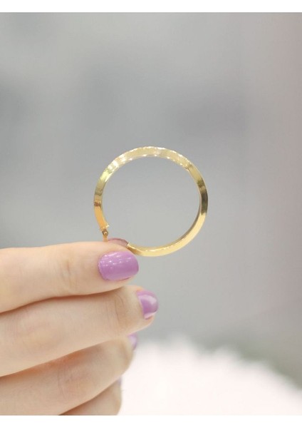 14 Ayar Altın Xl Silindir Küpe modelleri