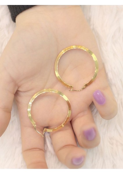 14 Ayar Altın Xl Silindir Küpe fırsatları