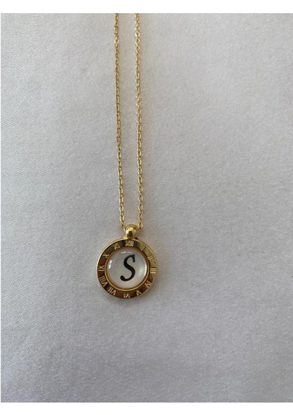 S Harfli Kolye Altın Renk indirimleri