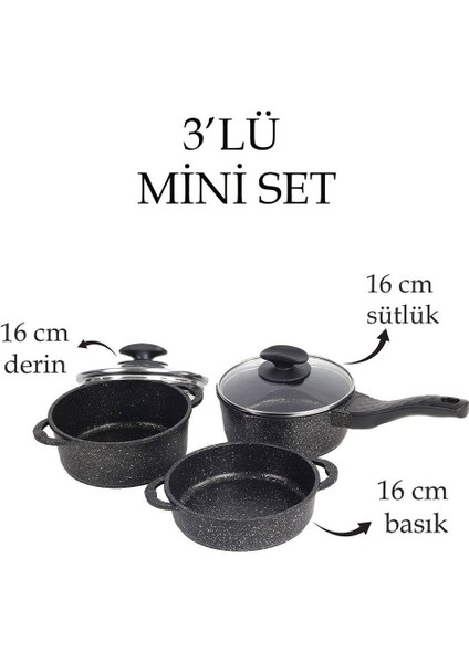 5 Parça Mini Döküm Set (16CM)