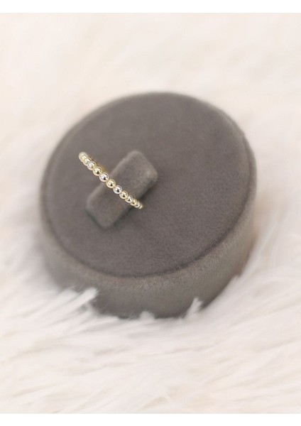 14 Ayar Altın Küçük Tam Tur Topçik Yüzük modelleri