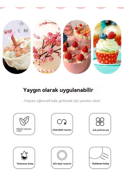 Marzipan 8 Parça Çift Başlı Şeker Hamuru Şekillendirme Seti – Fondan, Kurabiye, Pasta ve Cupcake Süsleme Aparatları fiyatları