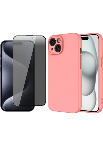 iPhone 15 Plus Uyumlu Kılıf Vendas Mara Lansman Kapak + Hayalet Ekran Koruyucu