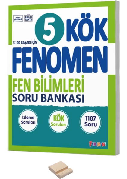 5. Sınıf Kök Fen Bilimleri Soru Bankası ve Telefon Standı