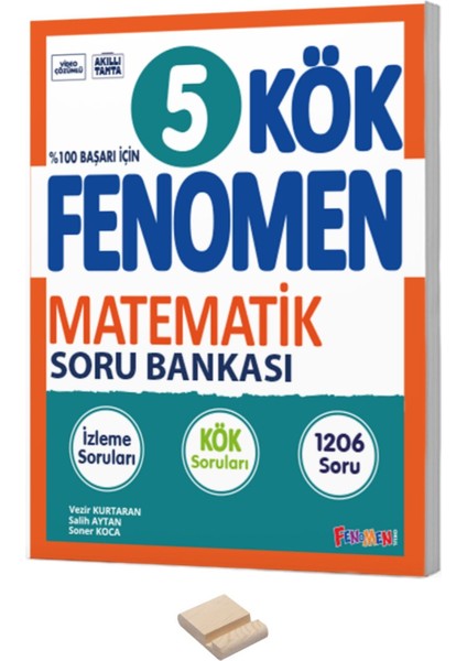 5. Sınıf Kök Matematik Soru Bankası ve Telefon Standı