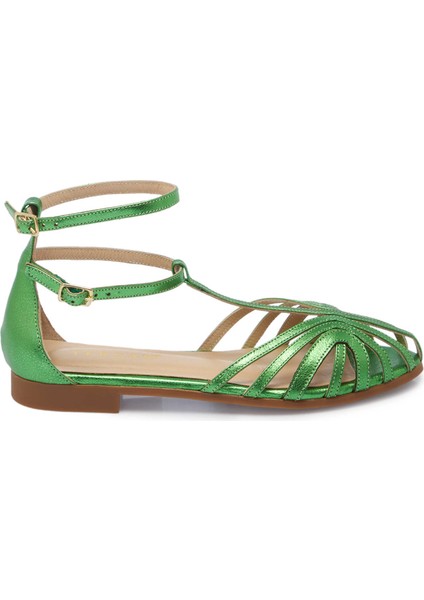 Yeşil Hakiki Deri Kadın Sandalet - K25Y1SN67789-G81 modelleri