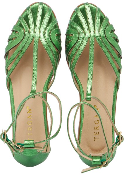 Yeşil Hakiki Deri Kadın Sandalet - K25Y1SN67789-G81 indirimleri