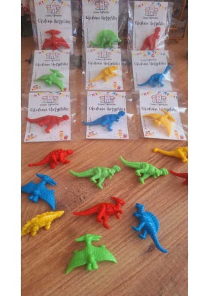 Sevgiliatolyemm Mutluluk Getirmesi Dileğiyle Oyuncak Dinazor 10 Adet Doğum Günü, Parti,yaş Günü,okul Hediyelikleri,kur-An Hediyelik fırsatları