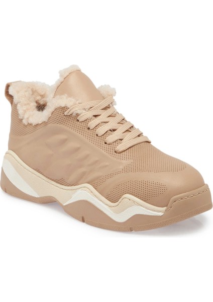 Vizon Hakiki Deri Kadın Sneaker - K24S1AY67536-A84