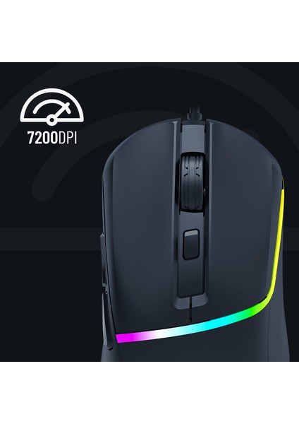 GE517M Rgb Aydınlatma 7200 Dpı Kablolu Gaming Mouse Makrolu Profesyonel Oyuncu Mouse Uygulamalı fiyatları