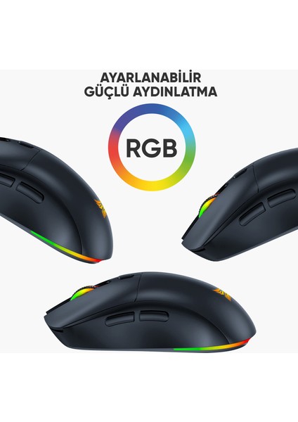 GE171M Rgb Aydınlatma 7200 Dpı Kablolu Gaming Mouse Makrolu Profesyonel Oyuncu Mouse Uygulamalı fiyatları