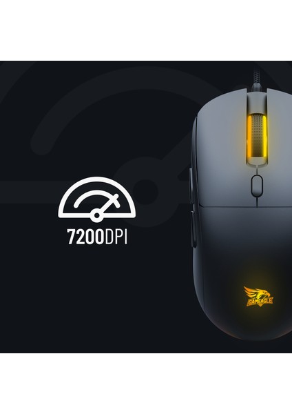 GE171M Rgb Aydınlatma 7200 Dpı Kablolu Gaming Mouse Makrolu Profesyonel Oyuncu Mouse Uygulamalı indirimleri