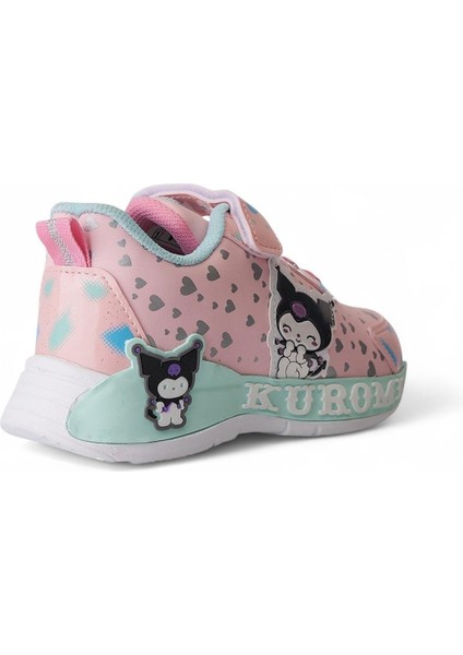 Kız Çocuk Ortopedik Kuromi Desenli Cırtlı Sneaker Spor Ayakkabı fırsatları