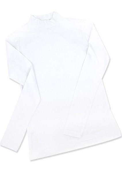 Kadın T-Shirt Boğazlı Uzun Kol (%96 Pamuk - %4 Elastan) fiyatları