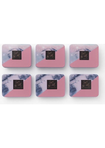 Dikdörtgen Kutu Hediye Kutusu Sevgililer Günü Hediye Kutusu The Best Gift 6 Lı 12x10cm