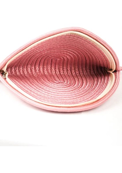 Moss Fermuarlı Hasır Jüt Vegan Clutch Çanta fiyatları