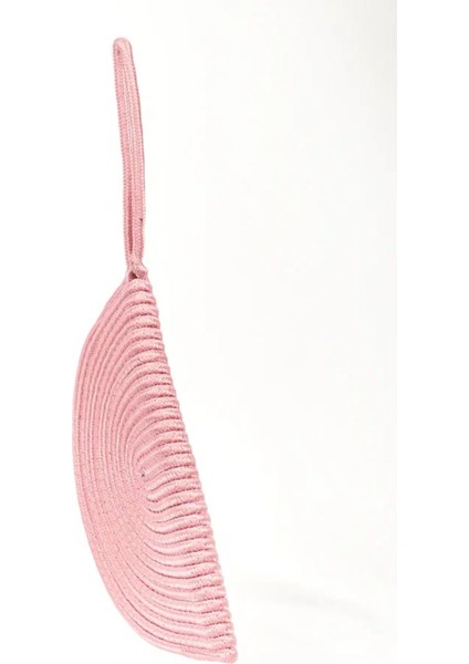 Moss Fermuarlı Hasır Jüt Vegan Clutch Çanta modelleri