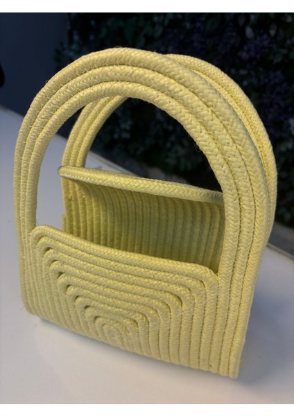 Soft Mini Jüt Hasır Portföy Clutch El Çantası Yazın Modası fırsatları
