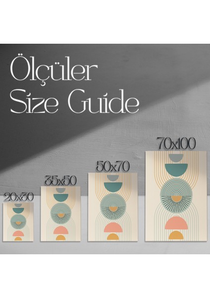 Soyut Geometrik Desenler Tablosu modelleri