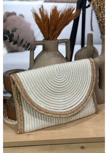 El Geçirme Detaylı Zarf Portföy Clutch Çanta