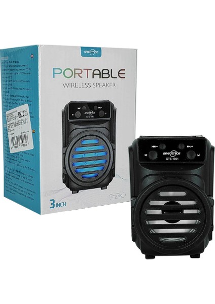 GTS-1961 Bluetooth Hoparlör – Rgb Işıklı, USB Girişli, Taşınabilir ve Güçlü Ses fırsatları