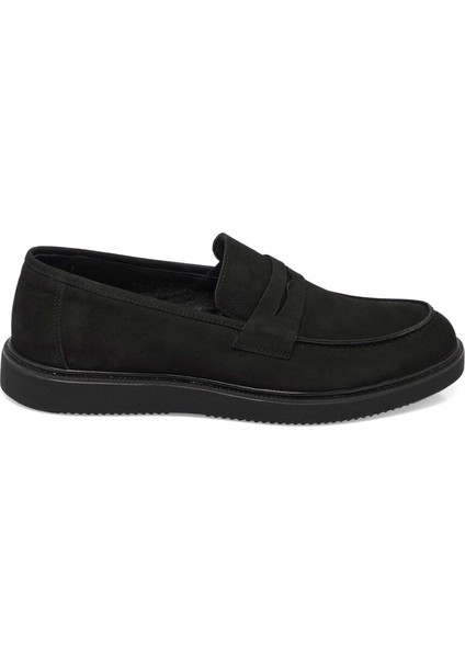 Siyah Hakiki Nubuk Deri Erkek Loafer - E24S1AY57120-A64 modelleri
