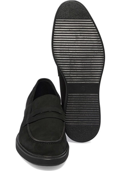 Siyah Hakiki Nubuk Deri Erkek Loafer - E24S1AY57120-A64 fırsatları