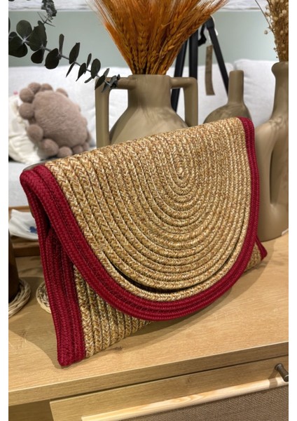 Kadın Clutch Çanta Hasır Desenli Hafif ve Dayanıklı Günlük Kullanım fiyatları