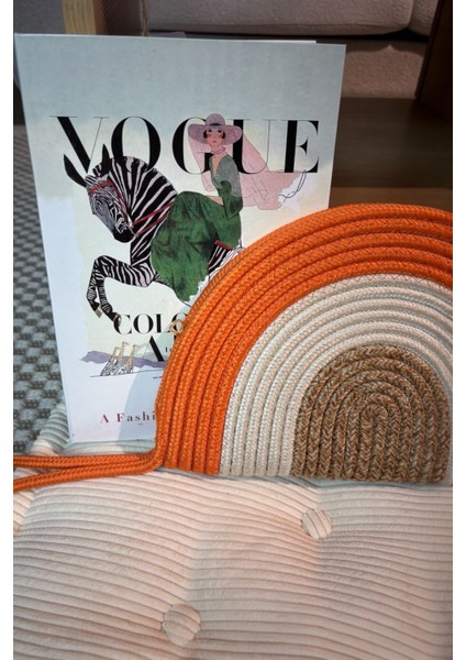 Moss Fermuarlı Hasır Jüt Vegan Clutch Çanta fiyatları