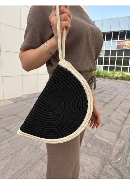 Moss Fermuarlı Hasır Jüt Vegan Clutch Çanta fiyatları