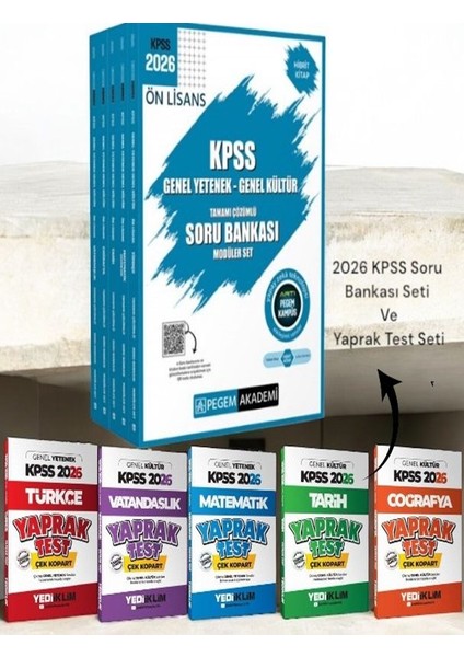 2026 Kpss Ön Lisans Soru Bankası Genel Yetenek Genel Kültür Tamamı Çözümlü -2026 Kpss Yaprak Test