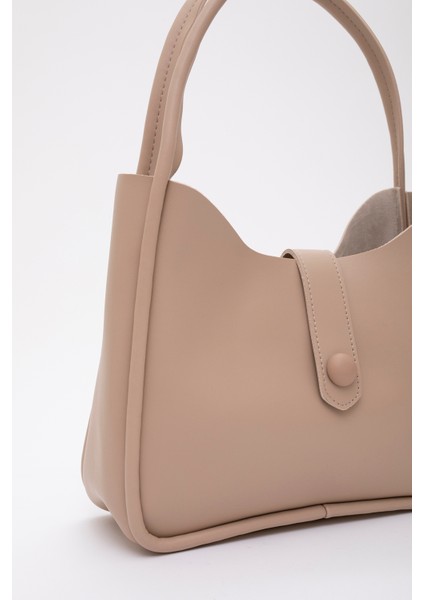 Vizon Shk79 Deri Düğme Detaylı Çıtçıtlı Makyaj Çantalı Kol ve Omuz Çantası fırsatları