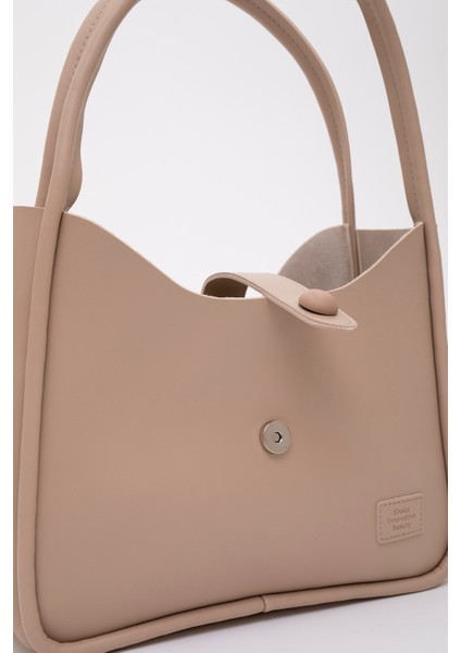 Vizon Shk79 Deri Düğme Detaylı Çıtçıtlı Makyaj Çantalı Kol ve Omuz Çantası indirimleri