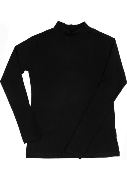 Kadın T-Shirt Boğazlı Uzun Kol (%96 Pamuk - %4 Elastan) fiyatları