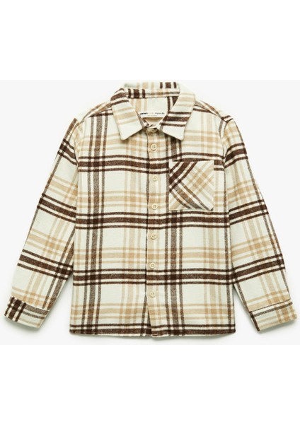 Bej Erkek Çocuk Gömlek 6WKB60012TW