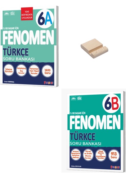 6. Sınıf A ve B Türkçe Soru Bankası + Telefon Standı