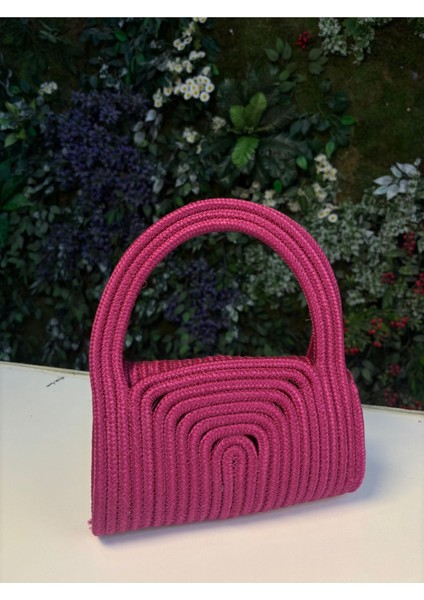 Soft Mini Jüt Hasır Portföy Clutch El Çantası Yazın Modası modelleri