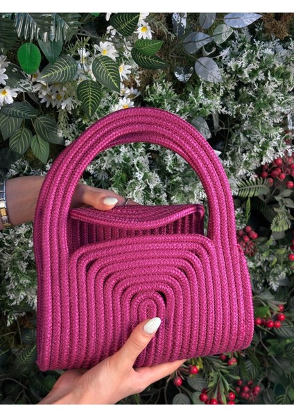 Soft Mini Jüt Hasır Portföy Clutch El Çantası Yazın Modası fırsatları