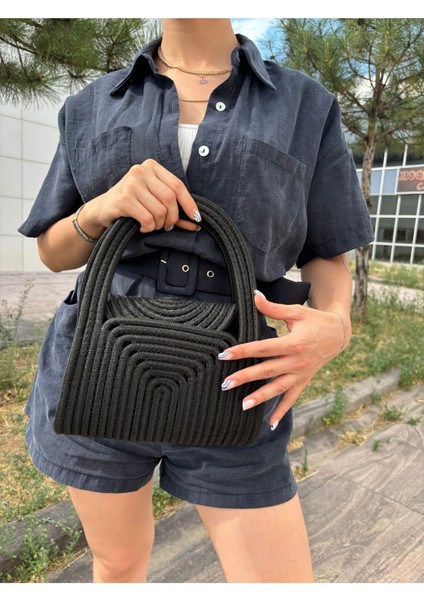 Soft Mini Jüt Hasır Portföy Clutch El Çantası Yazın Modası fiyatları