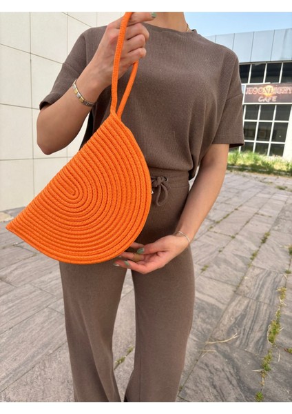 Moss Fermuarlı Hasır Jüt Vegan Clutch Çanta fiyatları