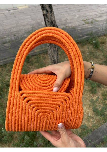 Soft Mini Jüt Hasır Portföy Clutch El Çantası Yazın Modası fırsatları