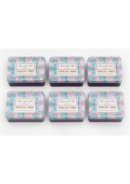 Dikdörtgen Kutu Hediye Kutusu Sevgililer Günü Hediye Kutusu Beautiful Life 6 Lı 12x10cm